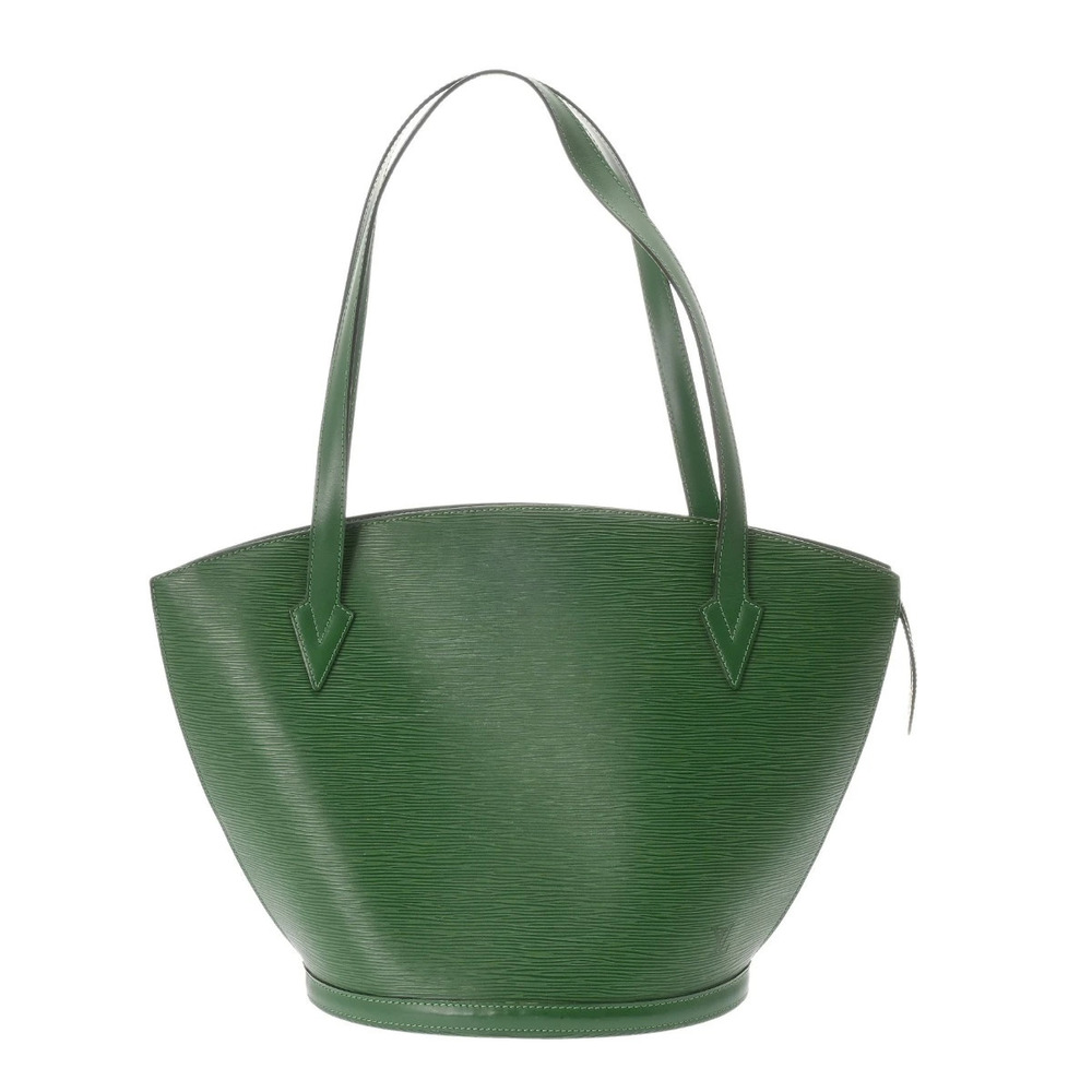 LOUIS VUITTON Epi Saint Jacques Shopping Tote Green Leather Shoulder Bag
